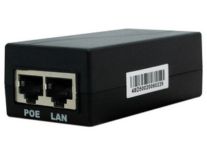 Inyector PoE FolkSafe FS-48D500, Fast Ethernet, 802.3af, Entrada de Voltaje 100-240VAC, Salida de Voltaje 48VCD, 0.5A - Ideal para Video IP.