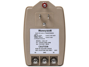 Transformador Honeywell 1361-GT, Compatible para Paneles de Alarma, 16.5VCA / 40VA.