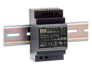 Fuente de Poder Industrial Mean Well, 60 W de Potencia, Entrada 100-240 Vca, Salida 24 Vcc, 2.5 A
