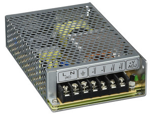 Fuente de Poder Industrial Conmutada, 100W de Potencia, 24Vcc, 4.5A.