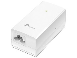 Inyector PoE Pasivo TP-Link de 48V 18W con 2 Puertos Gigabit Ethernet y Montaje en Pared.