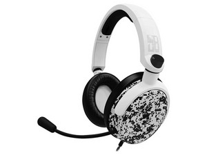 Audífonos Gamer con Micrófono 4Gamers C6-100, 3.5mm. Color Blanco/Negro.