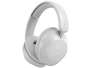 Audífonos Inalámbricos Bluetooth Triton Pro HP636 Acteck: Cancelación de Ruido, Bluetooth 5.4, Conexión USB-C. Duración de Batería 30h. Color Blanco.