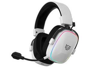 Audífonos Gamer Inalámbricos, Aeon 3, HS1000, Over Ear, Bluetooth V5.4, 2.4 MHz, Auxiliar, Bocinas De 50 mm, Micrófono Desmontable, Sonido 7.1, Compatibles Con PC, Dispositivos Móviles Y Consolas, Recargables, RGB, Color Legend Blanco.