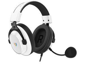 Audífonos Gamer Aviator Expert HA777 Alámbricos Over Ear Bocinas 53 mm Micrófono Desmontable Sonido 7.1 Compatible Con PC, Dispositivos Móviles Y Consolas RGB Conexión USB Color Legend Blanco.