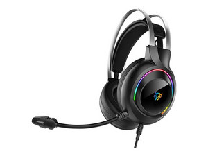 Audífonos Gamer Balam Rush Hesix II HS688 Azender, RGB, 3.5mm. Color Negro