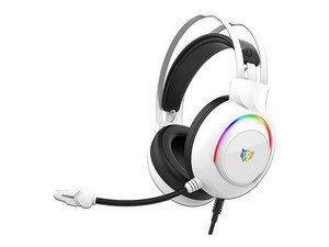 Audífonos Gamer Balam Rush Hesix II HS688 Azender, RGB, 3.5mm. Color Blanco