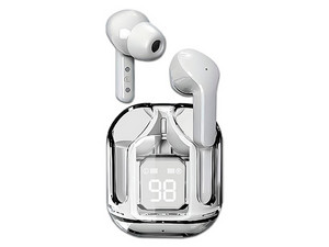 Audifonos TWS Brobotix 6005859, Bluetooth 5.3, Con Pantalla Led Digital. Color Blanco
