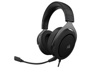 Audífonos Gamer con Micrófono Corsair HS60 Haptic, USB, Color Negro.