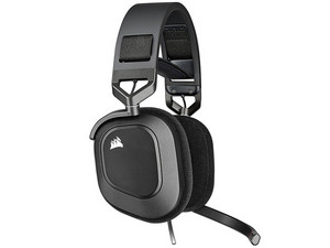 Audífonos Gamer con Micrófono Corsair HS80 RGB, Respuesta de Frecuencia 20-40000Hz, USB. Color Negro.