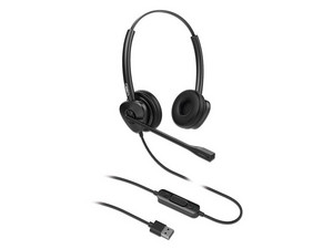 Audífonos Tipo Diadema Fanvil HT302U, Respuesta de Frecuencia  de 150Hz-6400Hz, USB, Tecnología antishock, Color Negro.