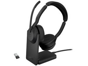 Auriculares Jabra Evolve2 55 con enlace MS Stereo y Soporte