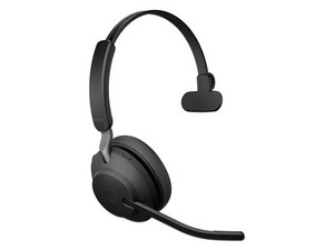 Audífonos Inalámbricos Jabra Evolve2 65 UC Stereo, Bluetooth, USB-C, Cable de 1.2 Metros, Color Negro.