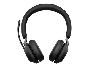 Audífonos con Micrófono Jabra Evolve2 65 MS Stereo, Bluetooth, USB-C, certificados para Microsoft Teams y Skype Empresarial. Color Negro.