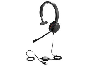 Diadema Monoaural con micrófono Jabra Evolve 20 MS mono, USB.