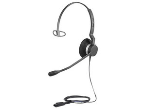 Audífonos de Diadema Monoaural Jabra Biz 2300, Conexión QD, Brazo Articulado, Cable Reforzado, Color Negro.