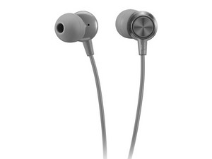 Audífonos Alámbricos Lenovo 110, Respuesta de Frecuencia 100 - 20 kHz, 3.5mm. Color Gris.