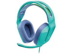 Audífonos Gamer con micrófono Logitech G335, 3.5mm. Color verde.