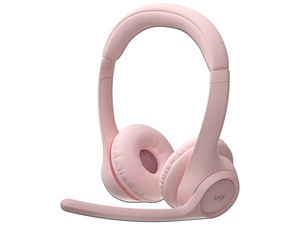 Audífonos Tipo Diadema Logitech Zone 300, Con Micrófono, Respuesta de Frecuencia 50Hz - 20kHz, Bluetooth, Color Rosa.