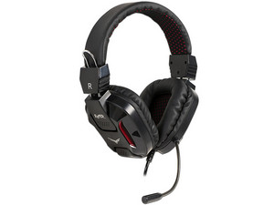 Audífonos Gamer tipo diadema NACEB NA-0312 con micrófono, frecuencia 20Hz-20000Hz, 3.5mm + USB, Iluminación LED, Color Negro.