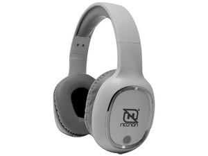 Audífonos Necnon Tipo Diadema Bluetooth NBH-04 Pro, Manos Libres, 3.5mm, Batería 200 mAh. Color Blanco/Plata.