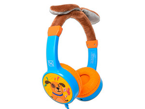 Audífonos tipo Diadema Necnon NBHK Puppy para Niños, 3.5mm, Cable de 1m. Color Azul.