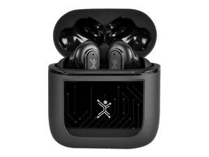 Audífonos Perfect Choice ANC+ENC Con Pantalla Táctil, Conexión Bluetooth. Color Negro