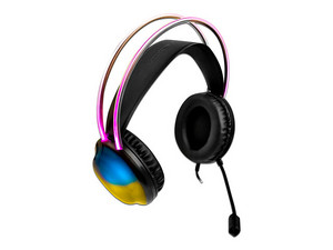 Audífonos Gamer Perfect Choice Helumo RGB, Respuesta de frecuencia 20Hz-20kHz, 3.5mm Color Negro.