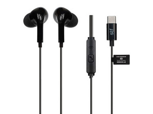Audífonos STF Mobile ST-E60969, Con Microfono, USB-C. Color Negro.