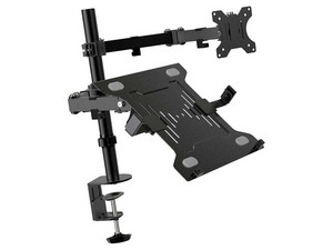 Soporte Klip Xtreme, Kit de Montaje de Escritorio a Monitor, Con Brazo Para Laptop, 32".
