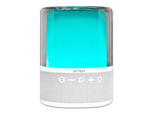 Bocina Inalámbrica Acteck Glee Pure AP50, Bluetooth, TWS. Color Blanco.