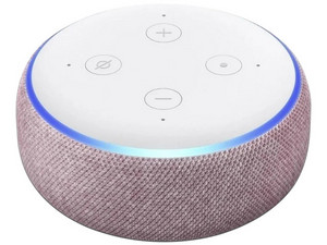 Bocina inteligente  Echo Dot 3ra generación con Alexa. Color Rosa.