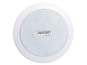 Bocina Coaxial Epcom SF-206P, Montaje en Techo, Respuesta de Frecuencia 100Hz - 18 KHz, Rejilla Metálica, Color Blanco.