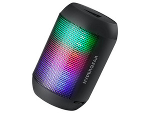 Bocina HyperGear RaveMini 15077, Bluetooth, Ranura MicroSD, USB, RGB, Color Negro.