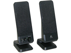 Bocinas Logitech R-10 2.0 Sonido Estéreo Nítido, RMS total de 4 Watts.