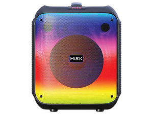 Bocina Misik Bafle MS231, 8000 Watts RMS, Batería recargable, Radio FM, USB/SD, Incluye Micrófono.