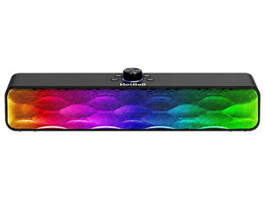 Barra de Sonido HotBell HBQ6PRO RGB, 10W, Bluetooth. Color Negro.
