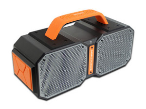 Bocina Inalámbrica Perfect Choice PC-113102 de 50W, Bluetooth 5.0, Protección IPX5 Resistente al agua. Color Negro/Naranja.