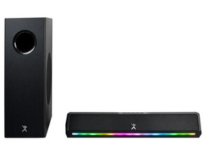 Barra de Audio, Perfect Choice, Emphoria, 2.1 Canales con Subwoofer, Iluminación RGB, 70W, Color Negro.