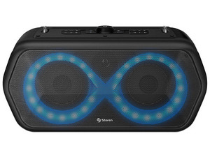 Bocina Portátil recargable Steren BoomBox Boom-600, Bluetooth 5.0, Color Negro.