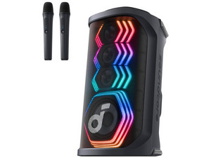 Bocina Portátil Soundcore Rave 3S de 200W, Bluetooth,  Iluminación LED, Color Negro.