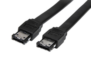 Cable blindado de eSATA (7 pin) Macho a eSATA (7 pin) Macho, 90cm.