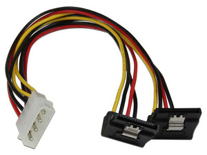 Cable Sata/Sata con cierre de seguridad Rojo 30 cm