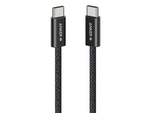 Cable USB Tipo C Anker Zolo Longitud 1.0 m, cable trenzado, hasta 240W, Color Negro.