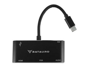 Adaptador Hub Concentrador USB-C a HDMI, VGA, USB 3.0, PD y 3.5mm.