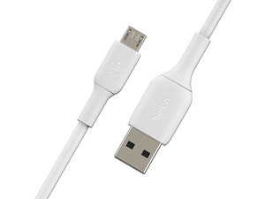 Cable Belkin Boost Charge de USB 2.0 a Micro USB, 1m. Color Blanco.