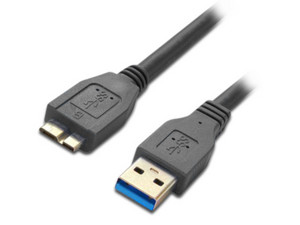 Cable BRobotix USB 3.0 a USB 3.0 Micro B (M-M) de 1.8m. Color Negro.