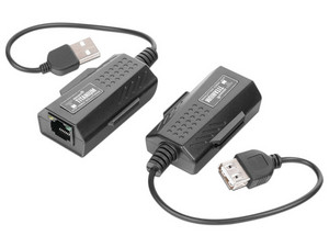 Kit extensor USB 2.0 Epcom TT-USB-100 por cable UTP Cat 5, 5e y 6, Distancias de Hasta 50 Metros.