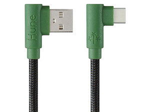 Cable USB-A a USB-C Hune AT-ACC-CA-317BOS de 1.2m, Sustentable, Trenzado, Color Verde.