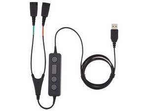 Adaptador para auriculares Jabra Link 265 de Desconexión rápida a USB.